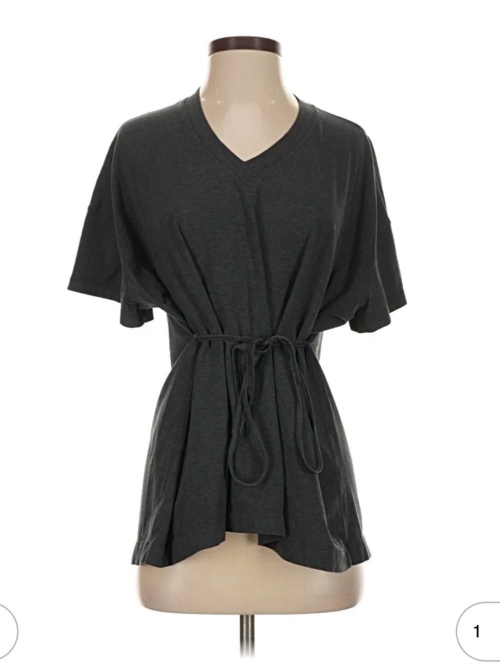 Lululemon Pink Drawstring V-Neck Women's Top